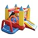 Costzon Inflatable Bounce House, Castle Jumper Slide Mesh Walls, Kids Party Jump Bouncer House w/Net, Carry Bag Without Blower (Slide Bounce) primary