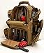 Backpack + Range Bag with Large Padded Deluxe Tactical Divider and 9 Clip Mag Holder - Rangemaster Gear Bag Explorer, Tan