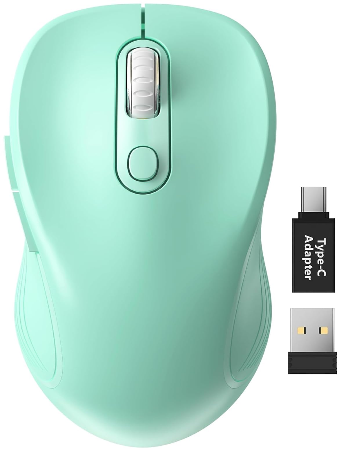 Photo 1 of Trueque Wireless Mouse for Laptop, 2.4GHz Ergonomic Computer Mouse with Back & Forward Buttons, 3-Level DPI, 6 Buttons, Optical USB Cordless Mice for Windows Chromebook MacBook PC (Mint Green)