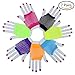 Haodeba 7 Pairs Stretchy Fingerless Fishnet Gloves for Parties, Assorted Brighted Color