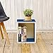 Way Basics Eco Stackable Storage Cube Plus and Cubby Organizer, Blue (made from sustainable non-toxic zBoard paperboard)
