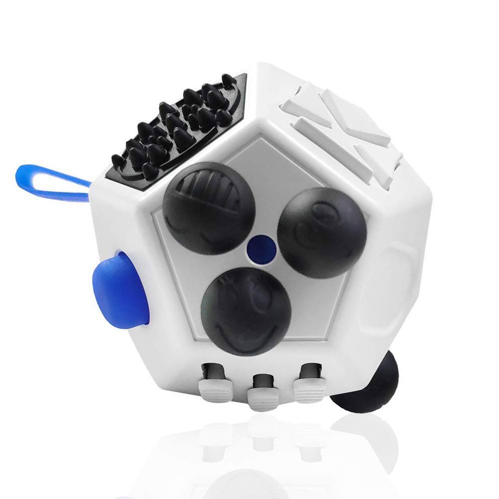 Uooe Fidget Cube Kids 12 Side Fidget Cube Fidget Toy Cube Relieves Stress And Anxiety Relax For Children And Adults With Adhd Add Ocd Autism White Novelty Gag Toys Fidget Toys Sostulsa Com