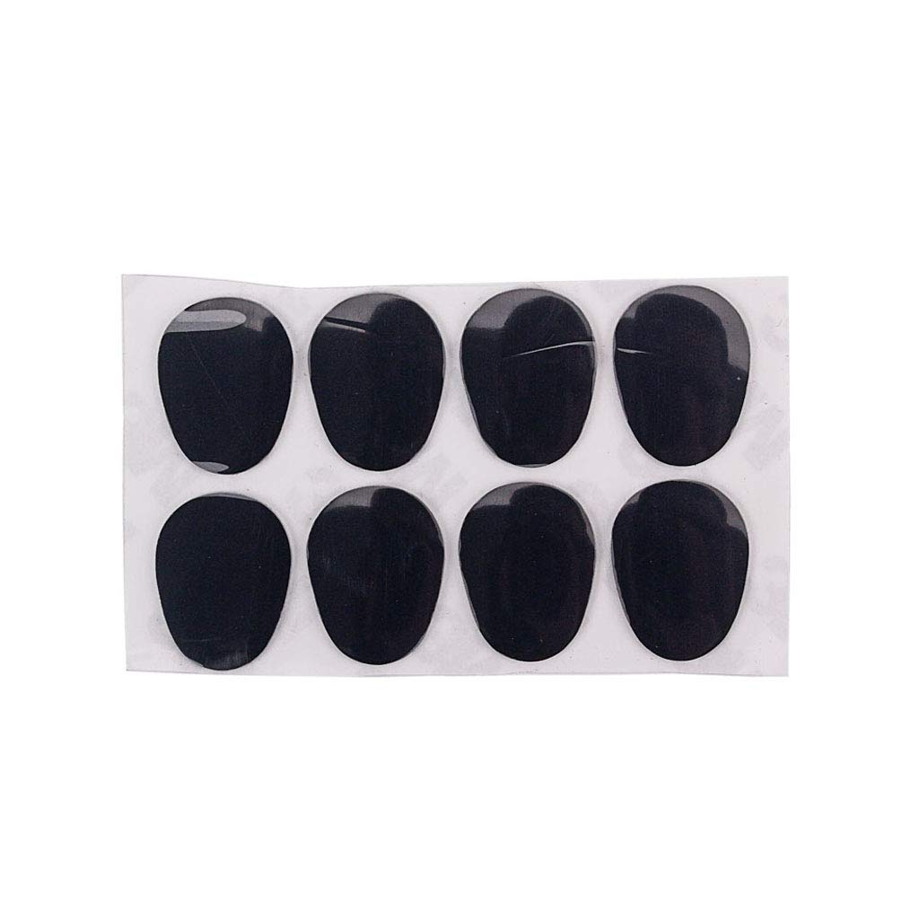 Alnicov 8pcs Alto/Tenor Sax Mouthpiece Patches 0.8mm Pads Cushions Black