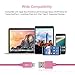 LP 3m/10ft Lightning Cable, Apple MFI Certified Connectors, Long Lightning to USB Cable Lightning Sync Charger Cable for iPhone 7/7 Plus/6s/Plus/6/5s, iPad Air 2/mini 4/mini 3, iPod Nano/Touch-Pink