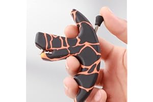 LIZHOUMIL Thumb Bow Release, 3 Finger Thumb Trigger Caliper Grip Compound Bow Release Aid, Recurve Bow Releaser Aid Tool, Replaceable Bow Release Trigger Caliper Grip Orange