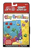 Melissa & Doug On the Go Clay Creations Craft Kit With 6 Clay Colors and Sculpting Tool