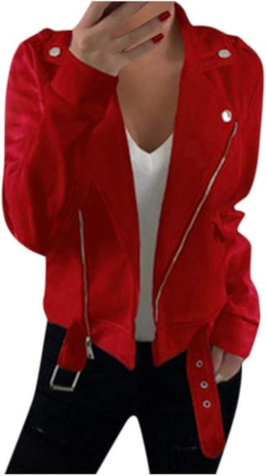 red short coat