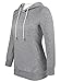VESSOS Women's Long Sleeve Round Neck Hoodie Pullover Kangaroo Pocket Sweatshirt