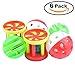 6 Pack Parrot Food Toys Chewing Playing Training Bell Ball Bird Cage Treat Toy for Cockatiel Parakeet Cat Conure