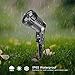 Houkiper RGB Outdoor Spotlight Led Lawn Flood Light Stake, 6W Outdoor Color Changing Landscape Lighting Fixture, Waterproof Ac Electric Landscaping Spot Light for Yard Garden Driveway Pathway Garden