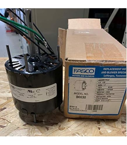ふー子 Fasco C-Frame Heater Fan Motor .64 amps 3000RPM 115 Volts # K115