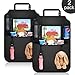 [Upgraded]Oneisall Kick Mats Back Seat Protector, Waterproof Car Behind Seat Organizer Large Seat Back Protectors, Tablet Holder for Children Kids Allows for Use of Earphone(2 Pack)