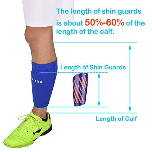 image for Gonex Soccer Shin Guards for Kids Adult, Youth Boys Girls Shin Guards 