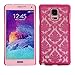 ABC(TM) Fashion Cute Carved Damask Vintage Pattern Hard Case Cover For Samsung Galaxy Note 4 (Red)
