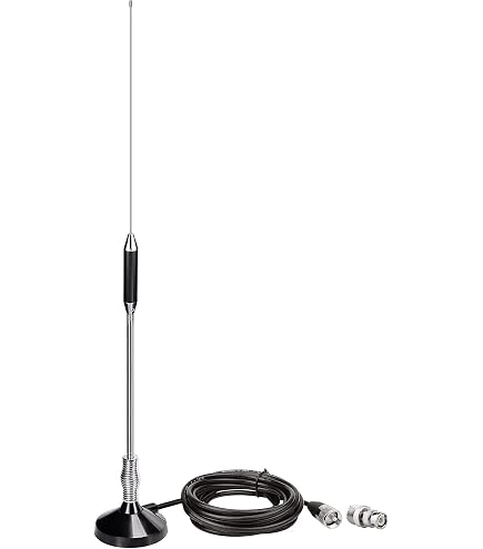 Antenne CB Télescopique 27 MHz BNC Mâle - Longueur 23-130 Cm, Compatible Nombreuses Radios Portables - 8