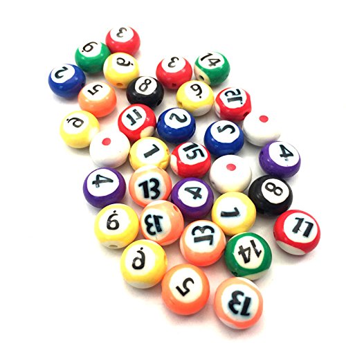 50PCS 12MM FIMO BILLIARDS BEADS POLYMER CLAY SPACER BEADS MIXED COLOR DIY JEWELRY FINDING MAKING - Thumbnail 2