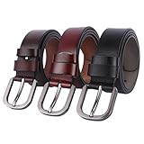 WHIPPY Genuine Leather Dress Belts for Women Fashion Western Designer Belts