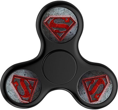 superman logo Fidget Spinner,Tri Fidget Hand Spinner Toy With Premium Hybrid Ceramic Bearing-Black