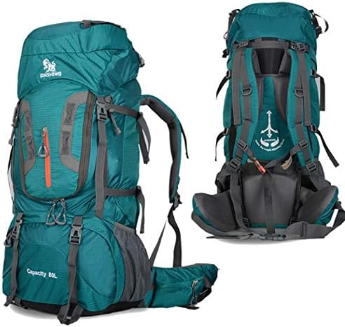 BWOLF Hiking Backpack, Multi-Functional Waterproof Casual Travel Camping Daypack for Outdoor Sport Climbing Mountaineers 80L Extra Large Rucksack