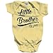 Shirts By Sarah Baby Boy's Little Brother Est. 2015 Onesie Bodysuit