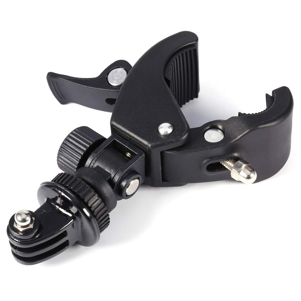 Yunir Camera Handlebar Clamp Mount, 360° Rotatable Motorcycle Handlebar Clip On Clamp Mount, for Camera