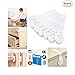 MikiAyla 10pcs Child Safety Cloth Locks for Drawer Door, Cabinet, Oven, Cupboard, Toilet Seat | Multi-Purpose Use | No Drilling Needed | Super Strong 3M Adhesive