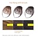 AOSOME 100% Real Human Hair Bangs Clip Fringe with Temple Handmade Clip In Hair Extension Brown