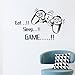 Eat Sleep Game vinyl wall art stickers,gamer xbox ps3 Bedroom Boys Girls Decal