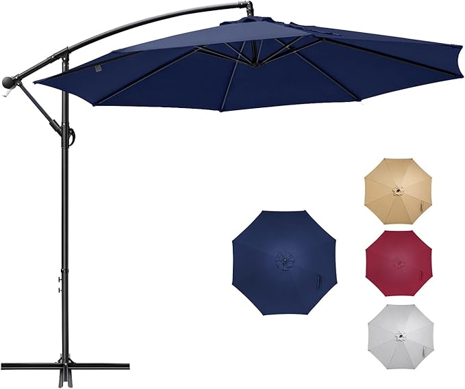 COOS BAY - Paraguas de 10 pies para patio con fácil inclinación