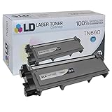 LD Compatible Toner Cartridge Replacement for Brother TN660 High Yield (Black)