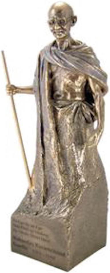 Indian Leader Mohandas "Mahatma" Karamchand Gandhi 12" Cold Cast Bronze Statue