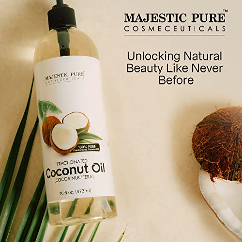 MAJESTIC PURE Fractionated Coconut Oil Relaxing Massage Oil, Liquid