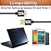 Galaxy S5 /Note 3 Charger, BEST4ONE 6ft Nylon Braided Charging Cable with 2.1A/5V Dual Port Fast Wall Charger Plug for Samsung Galaxy S5 and Note 3 (2in1) Black