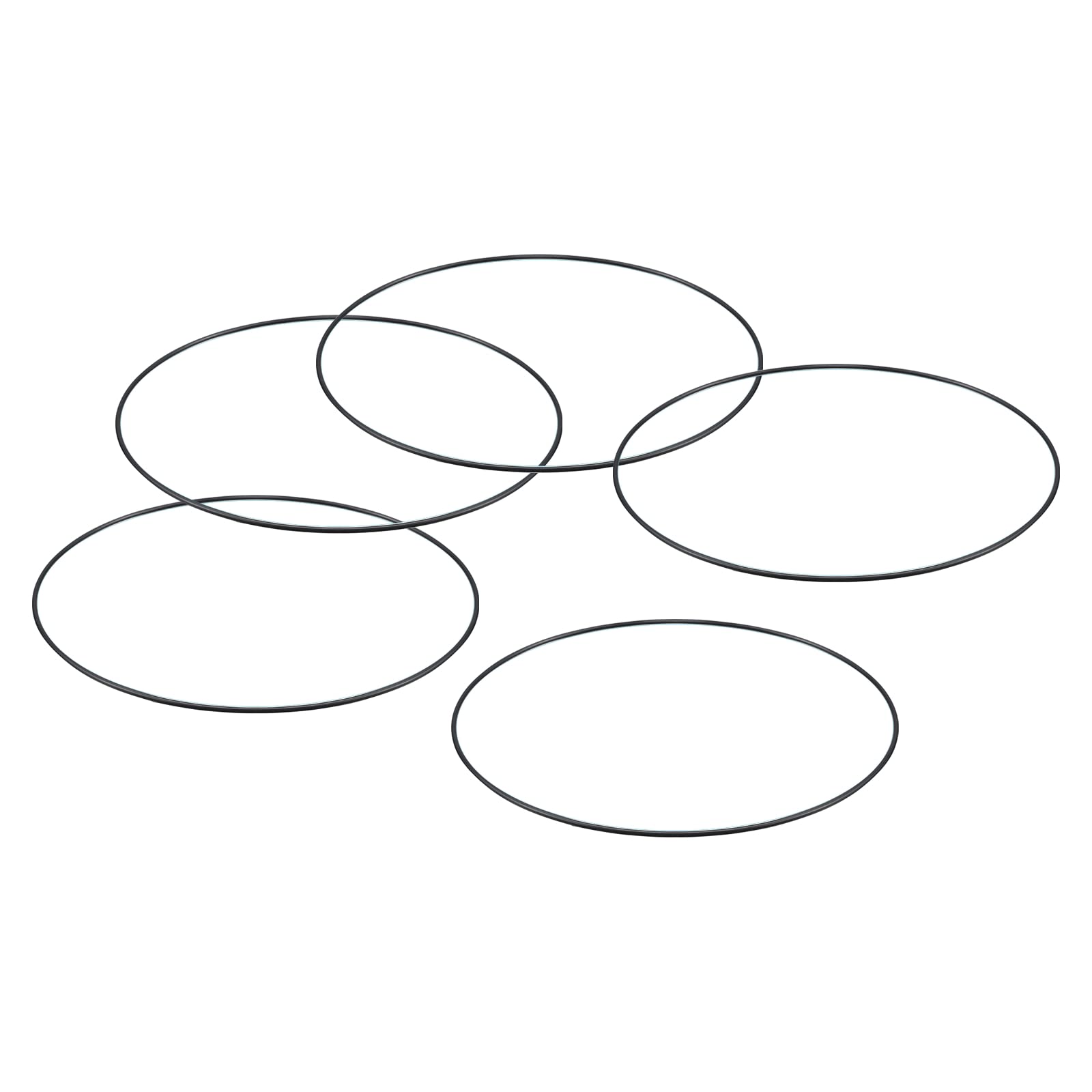 PATIKIL Nitrile Rubber O-Rings 185mm OD 180mm ID 2.65mm Width, 10 Pcs Metric Sealing Gasket for Faucet Plumbing Automotive Repair, Black