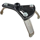 Tuxihapp Car Fuel Pump Removal Tool, Universal Adjustable Car Fuels Lid Tank Collar Ring Repair Spanner, 5.31" to 7.17" Automotive Fuel Tank Lock Ring Reinstall Tool Kit for Mechanics (Black)