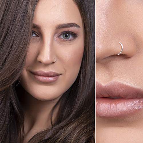 silver nose ring amazon