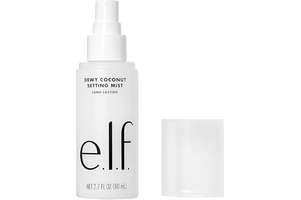 e.l.f. Dewy Coconut Setting Mist, Makeup Setting Spray For Hydrating & Conditioning Skin, Infused With Green Tea, Vegan & Cru