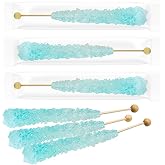 Fruidles Cotton Candy Rock Candy Lollipops Pops Candy Suckers, Color and Flavor Assortment, Individually Wrapped, 6.5" (3-Pack)