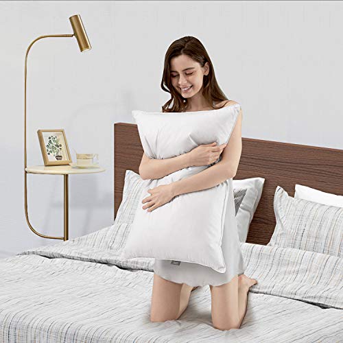 Dreamhood Down and Feather Pillows for Stomach Sleepers,Soft Bed