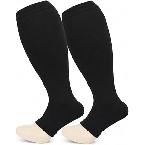 Oversize Compression Socks for Men Women Knee High Stockings Circulation | Plus Size Compression Socks ,Graduated Compression