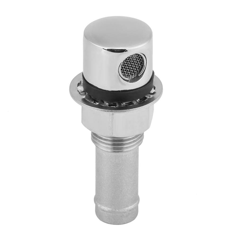 Aramox Fuel Gas Tank Vent,Stainless Steel Marine Boat Straight Fuel Gas Tank Vent With Mounting Gasket Hardware Fitting