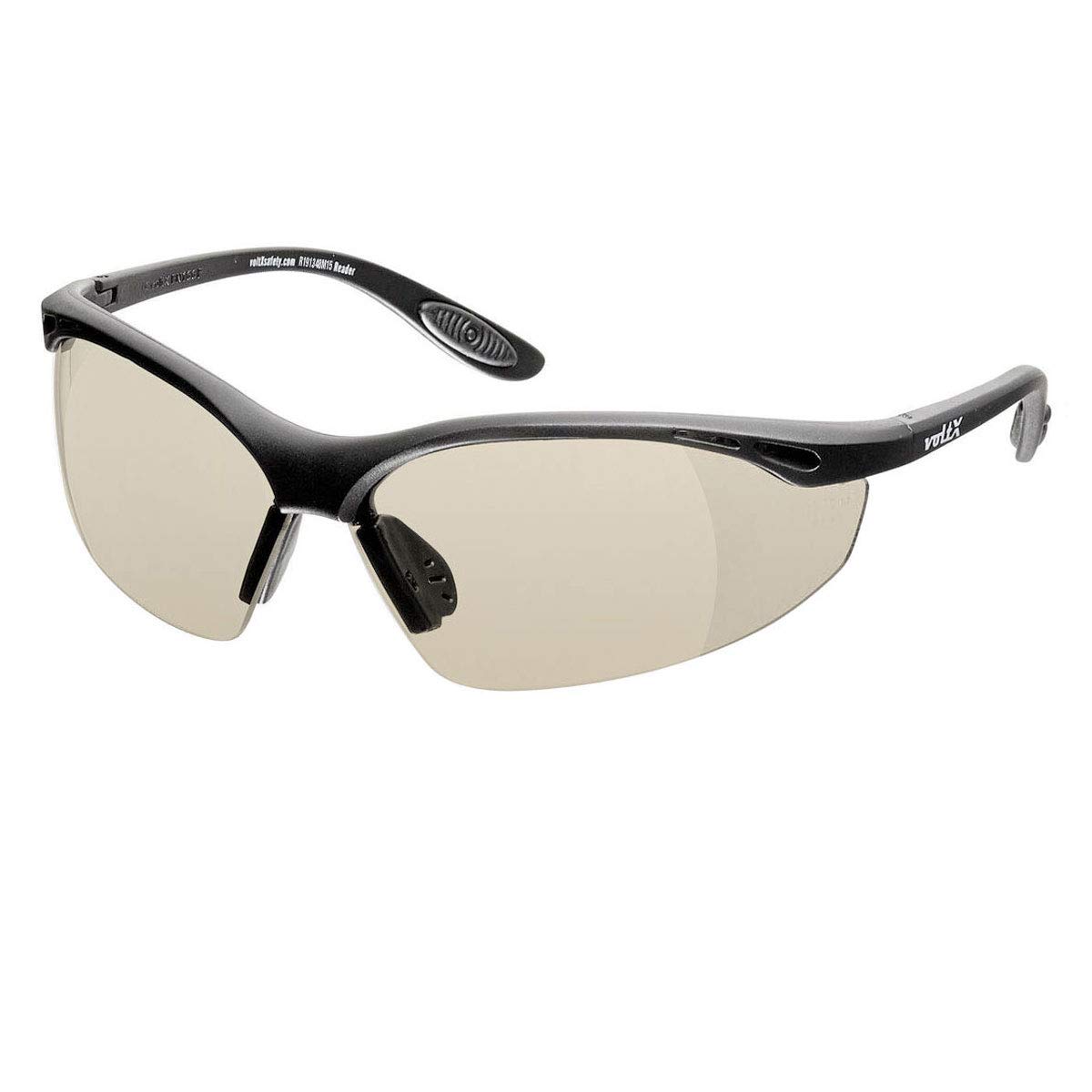 voltX 'Constructor' SAFETY READERS Full Lens Reading Safety Glasses UKCA & CE EN166f certified (+1.0 Dioptre, Mirror) – Wraparound Style – Anti fog coated UV400 lens — image 1