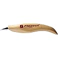 FLEXCUT Mini Detail Knife, Honed and Polished Ultra-Thin High Carbon Steel Blade, Solid Ash Handle (KN27)