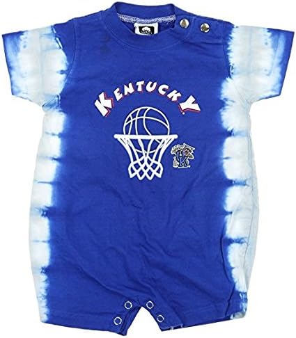 Kentucky Wildcats NCAA Baby Boys Infant Tie Dye Romper, Royal Blue