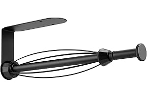 UREZORGEAR 3rd Gen Paper Towel Holder Under Cabinet, Single Hand Tear with Damping Effect, Self Adhesive or Drilling Paper Towel Rack Wall Mount for Kitchen RV