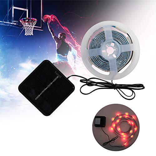 Yoruii LED Basketball Lights Basketball Rim LED Light Swish Solar Rim Light Perfect for Outdoor Night Play Children Adult Training Game and Parties