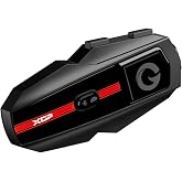 XGP Motorcycle Bluetooth Headset V5.2 with Music Sharing, 2-Way Motorcycle Helmet Bluetooth with IP67 Waterproof, Helmet Communication Intercom Systems with Hi-Fi Speakers for ATV/Snowmobile, 1 Pack