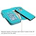 E LV Case for Galaxy S7 Case 2IN1 (CASE Cum Purse) PU Leather flip Wallet Bag Pouch Case Cover for Samsung Galaxy S7 - [Turquoise]