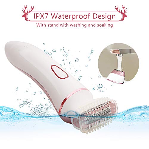 image for Ladies Electric Shaver, Treezitek 4 in 1 Waterproof Lady Electric Razo