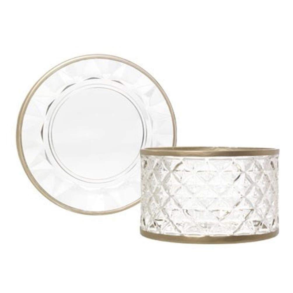 Yankee Candle Langham Clear Glass Shade and Plate - Large